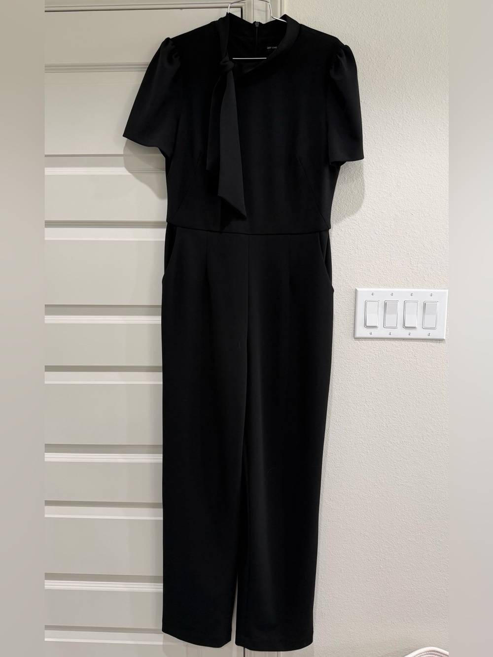 Maggy London Jumpsuit Black 10 EUC - Picture 3 of 10